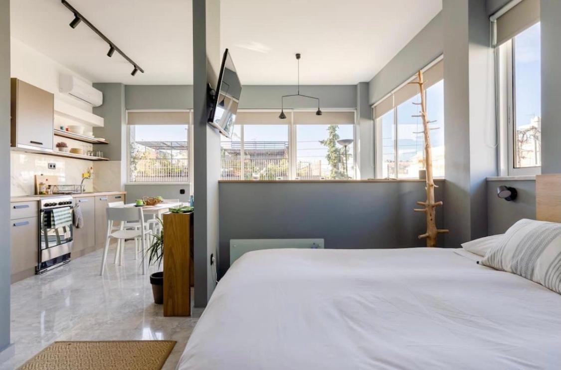Loft With Private Parking Apartment Athena Bagian luar foto